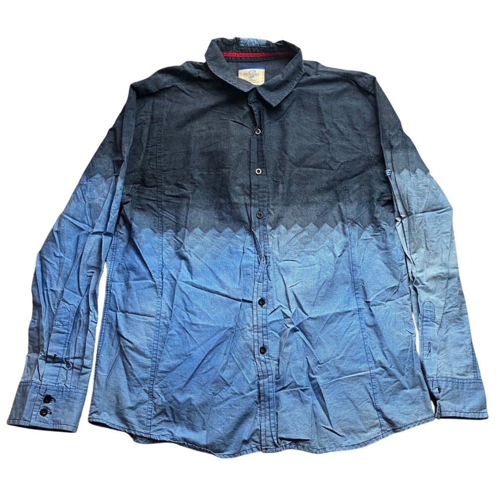 Waimea Shirt Mens Extra Large Ombre Preppy Academia Office Career Everyday